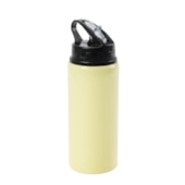 Kit 4 Squeeze Garrafa Para Sublimação Com Bico Retrátil Amarelo dolce de 600ml