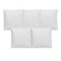 Kit 5 Capa de Almofada Para Sublimação Off White Elegance Com Zíper 40x40cm