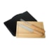 Kit 5 Kit Churrasco Premium Tabua Madeira E Talheres Inox