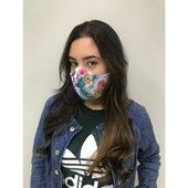 Kit 5 Máscara de Proteção Facial Para Sublimação - Exterior Branca / Interior Bege
