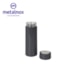 Kit 5 Squeeze Vidro Ecoline Cinza Escuro 400ml