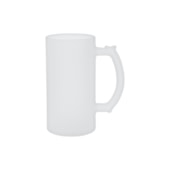 Kit 6 Canecas de Chopp Para Sublimação Com Vidro Jateado 475ml