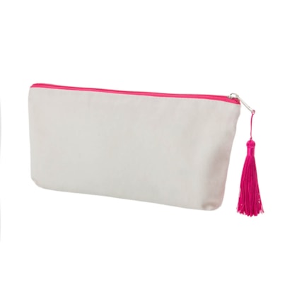 Kit 6 Necessarie Para Sublimação Com Zíper 15x24cm Rosa