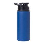 Kit 6 Squeeze Aluminio Azul Fosco 650ml Sem Resina