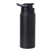 Kit 6 Squeeze Aluminio Preta Fosca 650ml Sem Resina