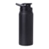 Kit 6 Squeeze Aluminio Preta Fosca 650ml Sem Resina