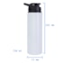 Kit 6 Squeeze Garrafa Para Sublimacao de Aluminio Branca 750ml
