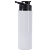 Kit 6 Squeeze Garrafa  Para Sublimação de Alumínio Branco 750ml
