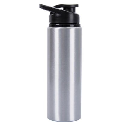 Kit 6 Squeeze Garrafa Para Sublimação de  Alumínio Prata 750ml