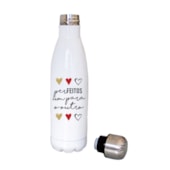 Kit 6 Squeeze Garrafa Para Sublimação Térmica Inox Branca 450ml