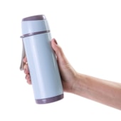 Kit 6 Squeeze Vidro C/ Alca Brisa Azul 500ml