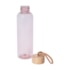 Kit 8 Garrafa Squeeze Rosé Com Tampa de Bambu de 500ml