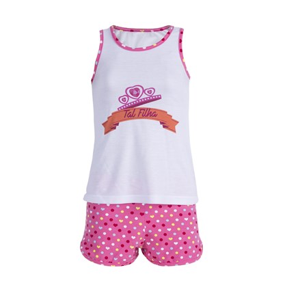 Pijama Feminino Infantil Mãe E Filha