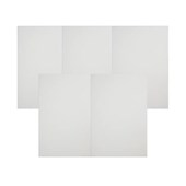 Quadro decorativo Mdf Branco A4 28x20cm (Com 5 unidades)
