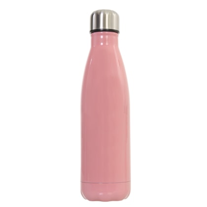 Squeeze Térmica Para Sublimação de Inox Rosa 450ml
